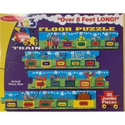 123 Train Floor Puzzle 20 pc