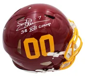 Joe Theismann Signed Washington Commanders Speed Authentic NFL Helmet with "SB XVII Champ" Inscription