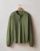 Men's Broken-In Premium Slub Long Sleeve Henley - Rifle Green
