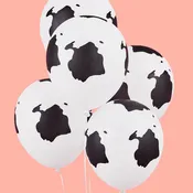 11" Latex Balloon, Cow Print