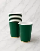 Bonjour Fête - Emerald Green Signature Cups - pack of 8