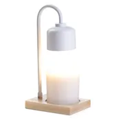 Arched Candle Warmer Lamp - White/Wood