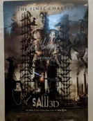 SAW 3D Poster Autographed Poster, Costas Mandylor, Cary Elwes