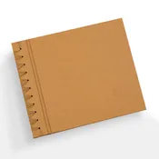 Paper Page Album 12 x 15 | Antique Gold Silk
