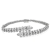 18K White Gold Marquise Bracelet