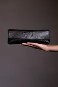 Baguette Clutch - Black Snake