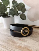 Black Leather Belt