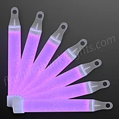 4" PURPLE Mini Glow Sticks, Bulk Pack of 50