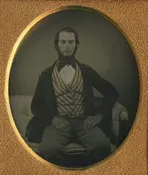 NEAT BEARD AND STRIPED VEST, Sixth Plate Dag