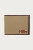 CANVAS WITH LEATHER TRIM BIFOLD WALLET