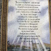 23rd Psalm Sympathy Throw Blanket