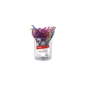 Hair Shears 6.5" 24Ct Transparent Asst Color Annie 5057