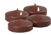 3" Brown Floating Candles - 4 Pack
