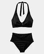 Solid Bikini - 2 Pc Set