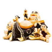 (A3) Laughing Buddha – Five Children Blessings & Family Prosperity
