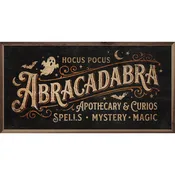 Abracadabra Printed and Framed Wall Sign