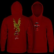 Powell Peralta Andy Anderson Hydrant Hooded Sweatshirt Mid Weight Maroon