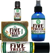 8 Piece Five Trees Aromatherapy Bundle Two Of Each Aroma Misters Soaps 15ml Blends And 10ml Roll Ons For Emergency Prep