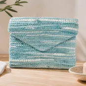 Boho Textured Envelope Clutch Crossbody Bag