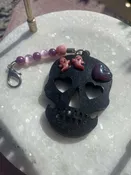 LARGE Black Spooky Skull