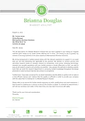 The Brianna Cover Letter