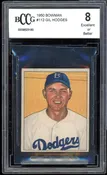 1950 Bowman #112 Gil Hodges Card BGS BCCG 8 Excellent+