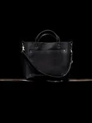 Handmade Leather Bag – Black — The Barn Yarn