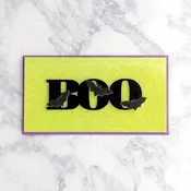 Acrylic Boo Halloween Card