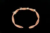 Barbed Wire Bracelet in Copper - Male -Large
