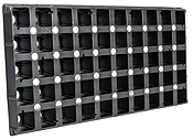 50-Cell Square Plug Flat Insert
