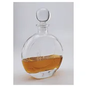 750 mL Flat Round Glass Decanter