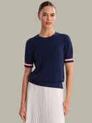 Alice: Stripe Rib Cotton Top