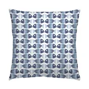 artisan pillow case 22 inch . fish