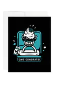 OMG Congrats Ring Greeting Card