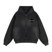 CT Crane Unisex Sunfade Two-way Zipper Boxy Fleece Hoodie