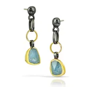 Chain & Gemstone Earrings
