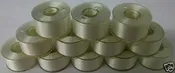 144 Prewound Size A Class 15 Plastic Sided Embroidery Bobbins 60wt Compare to SA156