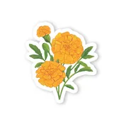 Marigold Vinyl Sticker