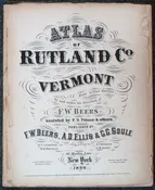 1869 Atlas of Rutland Co., Vermont from Actual Surveys