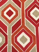 Auburn/Sand/Birch Brown/Multi 100% Polyester Geometric Print Outdoor Canvas 55W