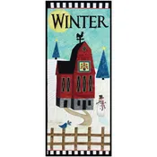 12″ x 30″ Winter Skinny Barn