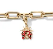 14k Yellow Gold Ladybug Charmlette