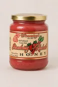 16oz Old-fashioned Strawberry-Rhubarb Creamed Honey Gift Jar
