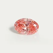 0.60 Carat Pink Oval Cut Lab Diamond