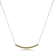 16" Necklace Gold - Bliss Bar Smooth Gold