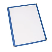 Winco PMC-9B 8.5" x 11" Blue Single Pocket Menu Cover