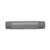 1-1/4 in x 6 in Sch 80 PVC TBE Nipple, MPT Threads