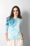 Blue Art Novae T-Shirt