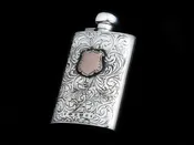 14k Shield Flask
