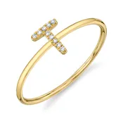 0.03Ct Diamond Ring - Initial T